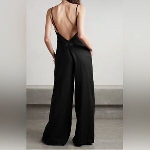 RIVET UTILITY Foxy Open-Back Linen Jumpsuit